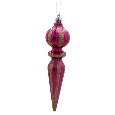 SADA 4 OZDOB CHOINKOVÝCH PODLOUHÝCH 16 CM MIX BARVY *5355