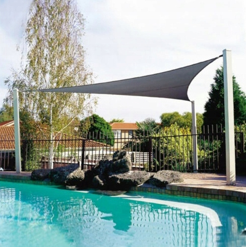 BEIGE TRIANGULAR SUNSHADE SAIL 3,6 X 3,6 X 3,6M