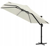 GARDEN UMBRELLA "ROMA" 3 X 3 M BEIGE WITH COVER