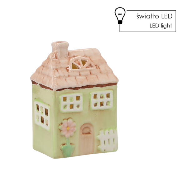 ZAHRADNÍ FIGURKA - DOMEK 7,5 x 6 x 12 cm LED balení=8ks *8654