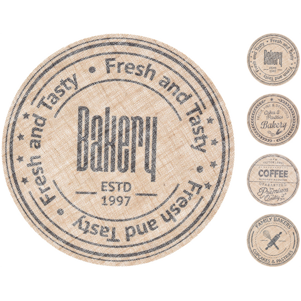 MATA STOŁOWA Z JUTY 38CM*9112