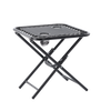 STÓŁ TURYSTYCZNY SKŁADANY 50 x 50 x 50 CM Z UCHWYTAMI NA NAPOJE CZARNY *2739