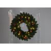 Coroană de Crăciun LED 40 CM 40 L VERDE CU CONURI LUMINOASE PE BATERII *9669