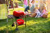 AMERICAN CHARCOAL BBQ WITH SIDE SHELVES AND WHEELS 96 x 45 x 75 CM
