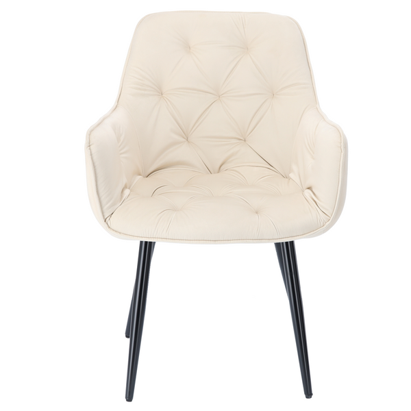 KRZESŁO WELUROWE BEŻOWE *6567