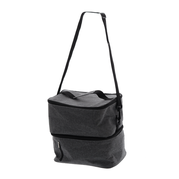 GEANTĂ TERMICĂ 26,7 x 17,8 x 28 CM 13L GRI CU DOUĂ INSERTURI RĂCITOARE *9257