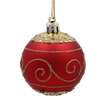 SET OF 33 CHRISTMAS BAUBLES RED, SILVER, GOLD