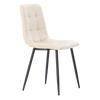 KRZESŁO NOWOCZESNE WELUROWE BEŻOWE *2950