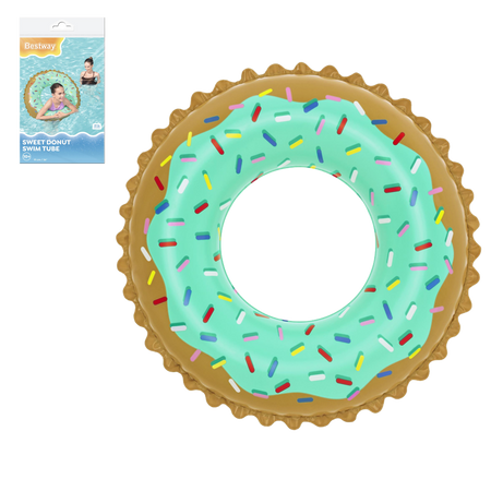 CERC DE PLAJĂ INFLATABIL DONUT ÎNDULCIT FI 91CM *7403