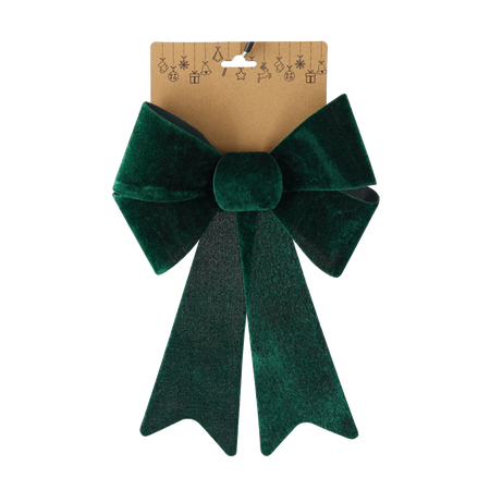 CHRISTMAS BOW GREEN 23 x 38 CM