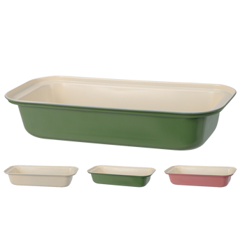 LOAF PAN STEEL 30X13XH6CM 3ASS