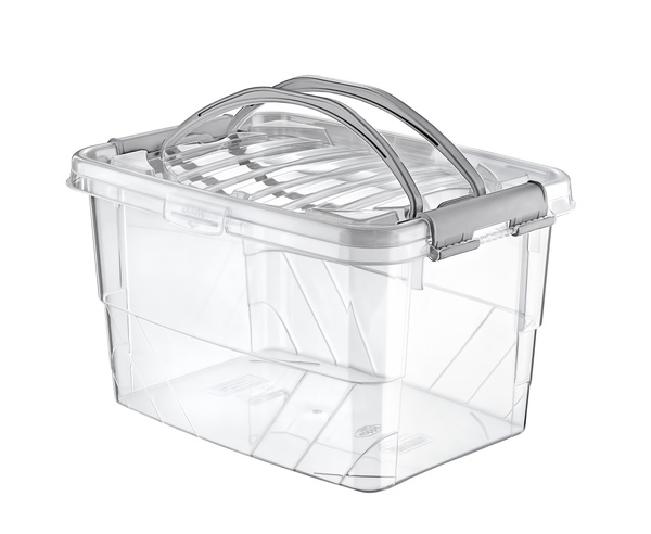 Recipient rectangular HANDY BOX 13L cu mânere *5495