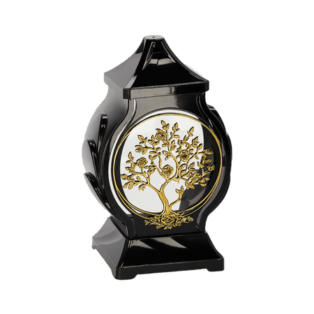 LANTERN 30CM OB MINI TREE ROUND BLACKSILVER/GOLD PACK=8PCS*7692