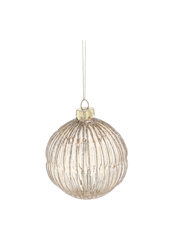 BOMBKA SZKLANA - STYL "BAROQUE" 8 CM opak=6szt *1709