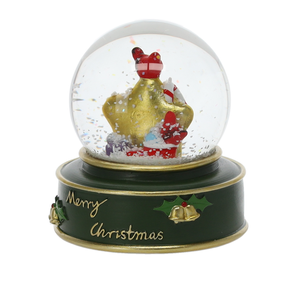 BOLĂ DE ZĂPADĂ DE CRĂCIUN 7,8 x 7,8 x 8,5 CM - MOȘ CRACIUN / STEA / REN disp=12buc *4633