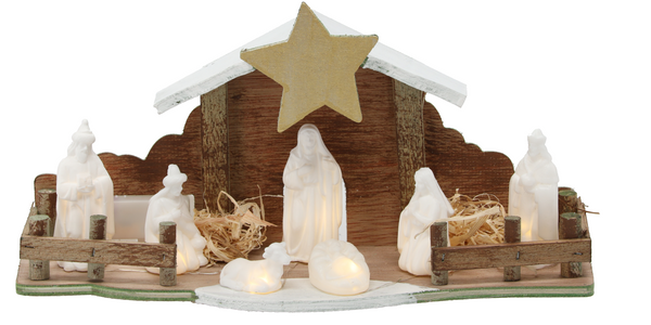 CHRISTMAS CRIB 33 X 10.5 X 16.5