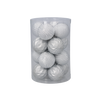 KPL. 16 BOMBEK 4 CM ČERVENÝ/ZLATÝ/RYZÍ STŘÍBRNÝ MIX VZORŮ TUBUS *7511