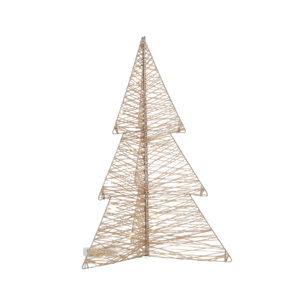 ORNAMENT DECORATIV - Brad LED 50 CM Aur Șampanie *6246