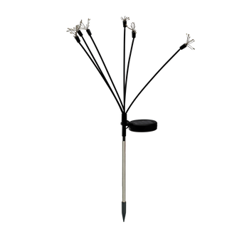 SOLÁRNA LAMPA H 70 CM OHŇOSTROJE 60 LED TEPLÁ BIELA *4750