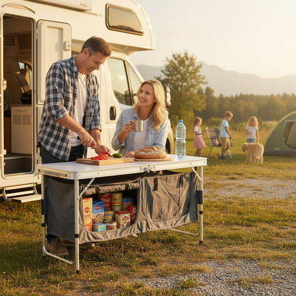 FOLDING CAMPING CABINET 120 x 47 x 68 CM