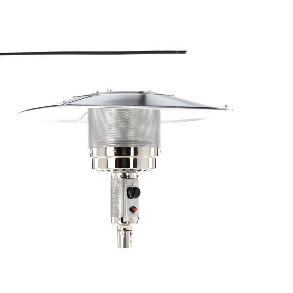 STAINLESS STEEL GAS PARASOL 221 CM