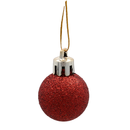 SET OF 72 CHRISTMAS BAUBLES MIX OF COLORS 3 CM