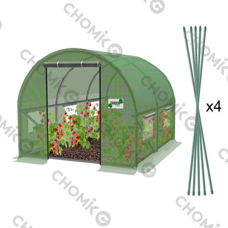 TUNEL FOLIOWĂ DE GRĂDINĂ 2 SEGMENTAR VERDE 2 x 2 x 2 M *5545