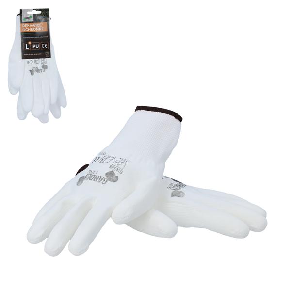 GARDEN GLOVES „9”, polyester with polyurethane