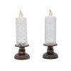LED SVIEČKA 7,1 x 7,1 x 21,1 CM MIX VZOROV *2560
