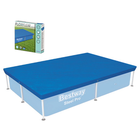 Capac pentru piscină dreptunghiulară cu cadru 2,21 x 1,50 M *8465 *4629