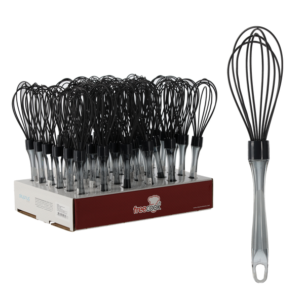 SILICONE WHISK 26CM PACK=36PCS
