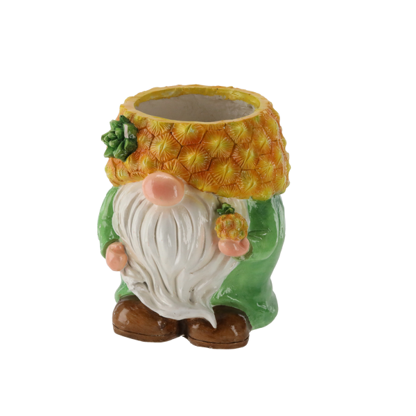 GHIVECI DE GRĂDINĂ - GNOM CU ANANAS 25,7 x 25,2 x 30,8 CM *7409