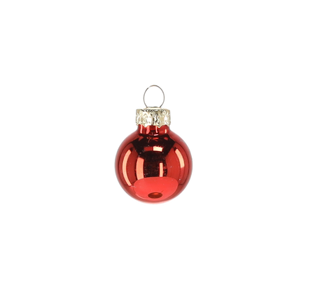 SET OF 24 CHRISTMAS TREE BAUBLES MIX COLORS 2,5 CM