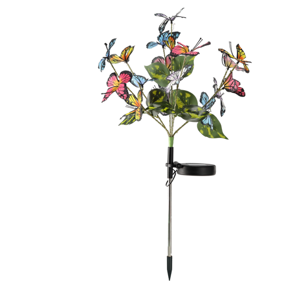 SOLÁRNA LAMPA H 68 CM MOTÝLI 49 LED TEPLÁ BIELA disp=12ks *4675