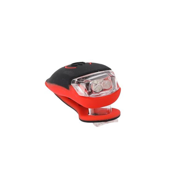 LAMPKA ROWEROWA LED BIAŁA/CZERWONA disp=24 szt *1021