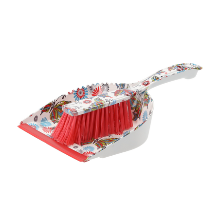 DUSTPAN WITH BRUSH "DECOR"