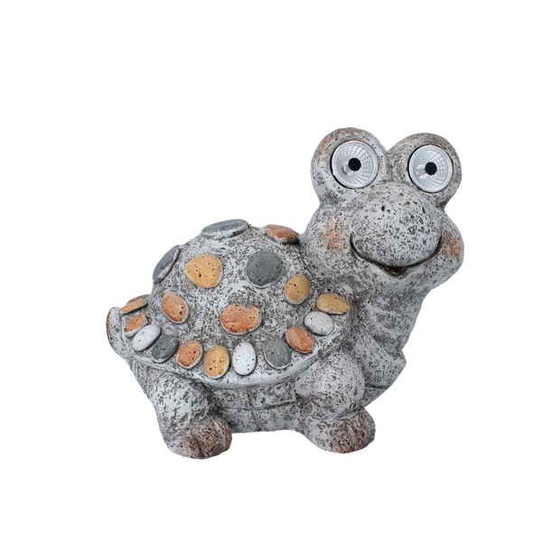 GARDEN FIGURINE - TURTLE WITH GLOWING EYES 27 x 19 x 22,5 CM LED
