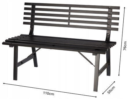 GARDEN BENCH 110 X 55 X 76 CM
