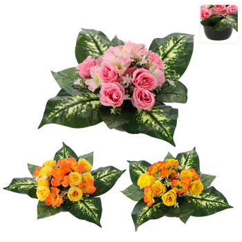 WIĄZANKA CH-21 ( SZER. 40 CM, WYS 30 CM) HIBISKUS MIX KOLOR