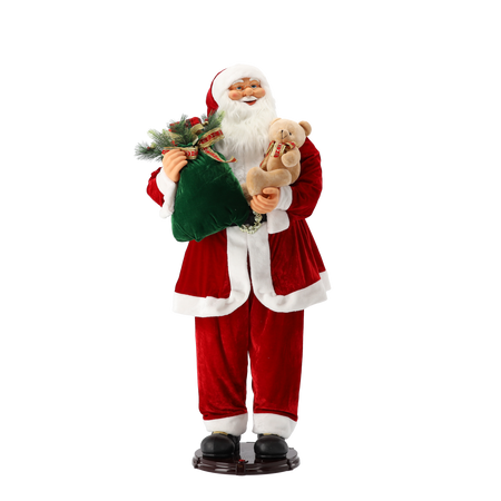 MIKOŁAJ TAŃCZĄCY Z PREZENTAMI – MELODIA 150 CM*3443