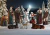 SET OF 11 CHRISTMAS FIGURES 150 CM RESIN