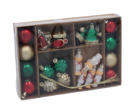 KPL. 24 DECORATIUNI DE BRAD - MIX *7199
