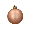 SET OF 12 BAUBLES 6 CM OLIVE/COPPER/GRAPHITE TUBE