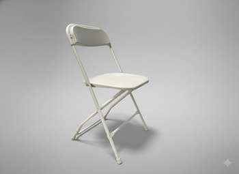 KRZESŁO CATERINGOWE SKŁADANE 49,5 x 45 x 81 CM BIAŁE