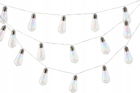 SOLAR GARDEN GARLAND LENGTH 2 + 3.8 M FELISI 20 LED COOL WHITE