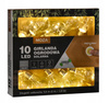 SOLÁRNÍ ZÁHRADNÍ LED ŘETĚZ DÉLKA 2 + 1,8 M MOZA 10 LED TEPLÁ BÍLÁ *3538