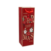 CHRISTMAS WINE GIFT BAG "CHRISTMAS TO YOU" 36 x 12 x 10 CM MIX DESIGNS