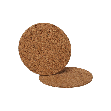 SADA 6 KORKOVÝCH PODLOŽEK 10CM KOLOVÝCH *6538