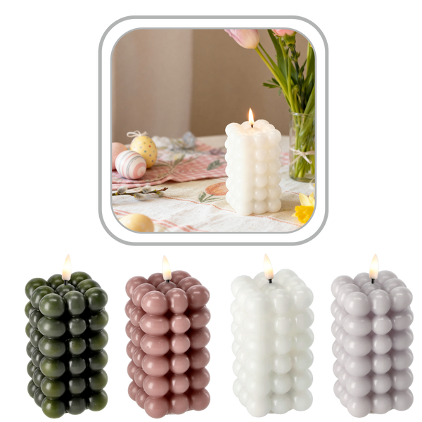 LED BLOCK CANDLE 30 X 22.5 X 33.5 CM