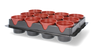 SET OF 12 POTS FOR SEEDLINGS FI 6 CM 